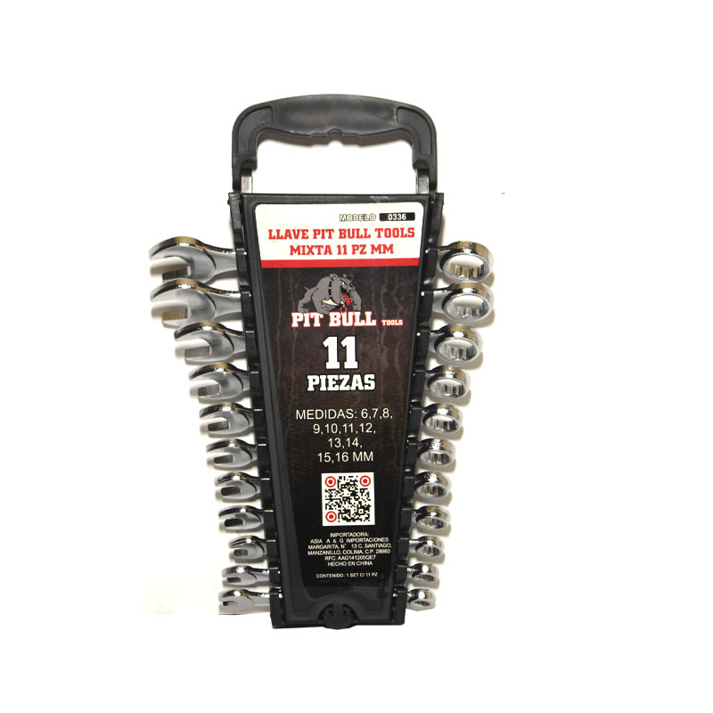 PIT BULL TOOLS MIXED WRENCH 11 PZ MM | 0336
