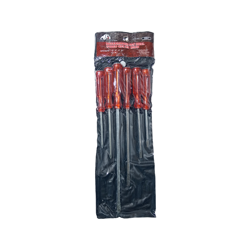 PIT BULL TOOLS 6 PZ HD RED SCREWDRIVER | 0897
