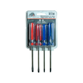 DESARMADOR PIT BULL TOOLS AZUL/ROJO  4PZ | 0912