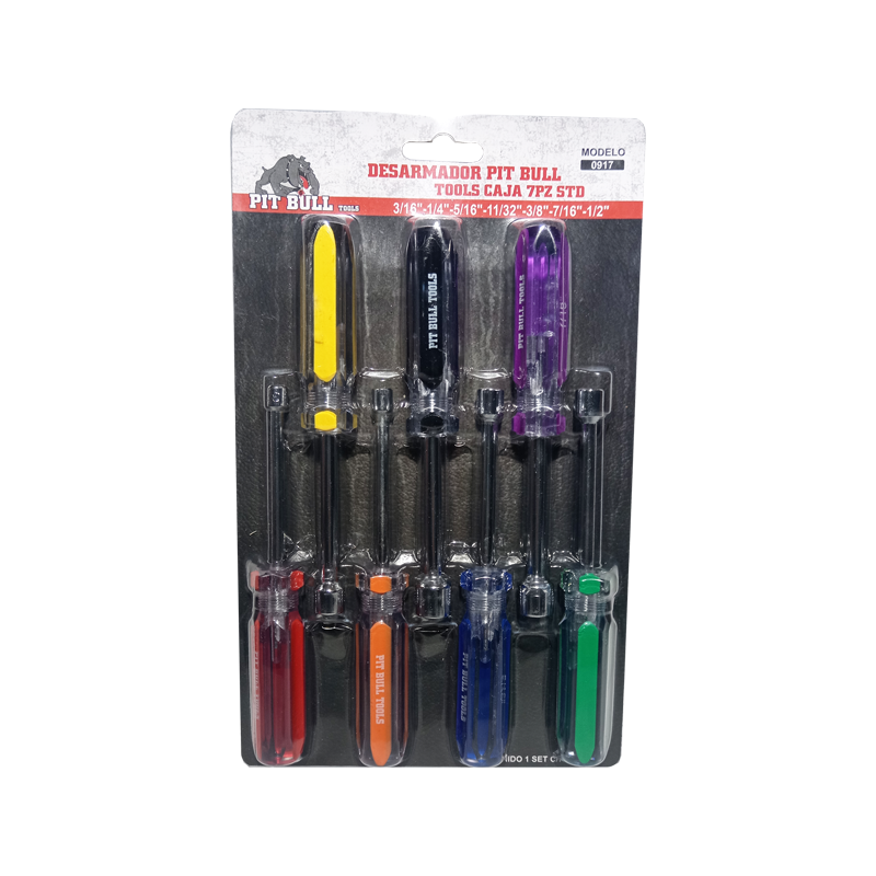 PIT BULL TOOLS SCREWDRIVER SET 7PCS STD | 0917