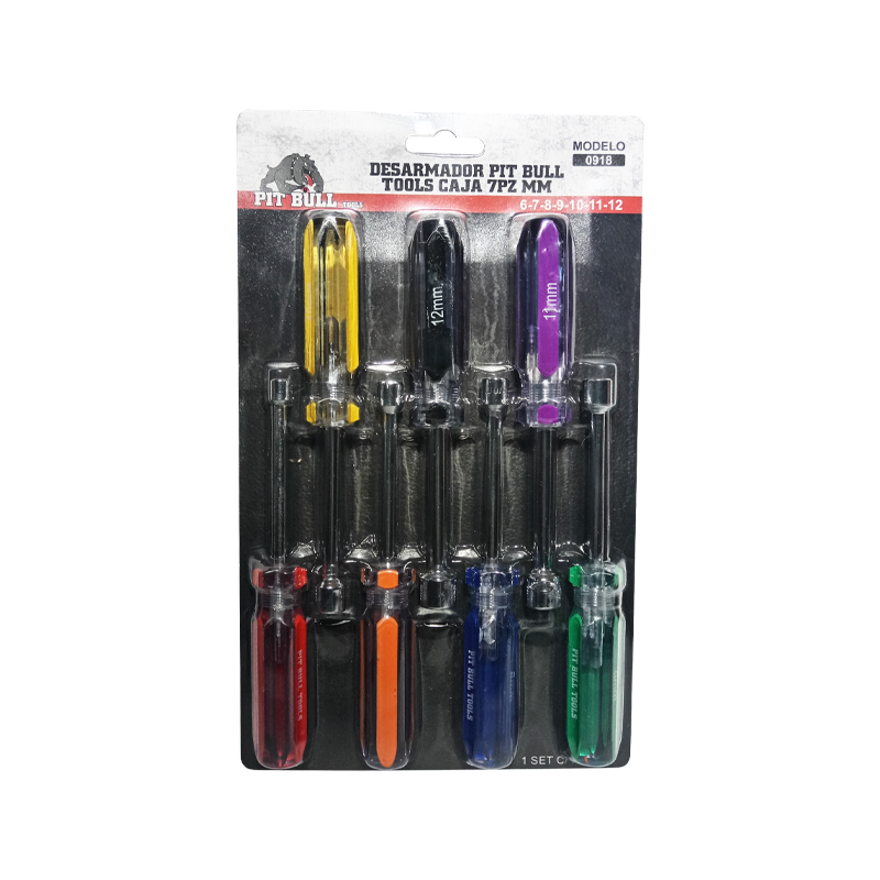 PIT BULL TOOLS SCREWDRIVER SET 7PCS MM | 0918