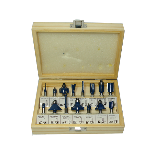 PIT BULL TOOLS P/ROUTER BIT 1/4 15PZ | 0941