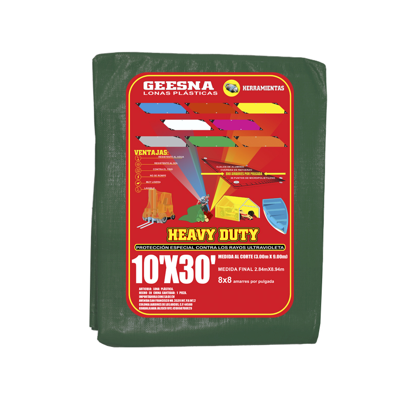 LONA VERD LIG 10X30 ( 3.00X9.00)  GEESNA | 1830
