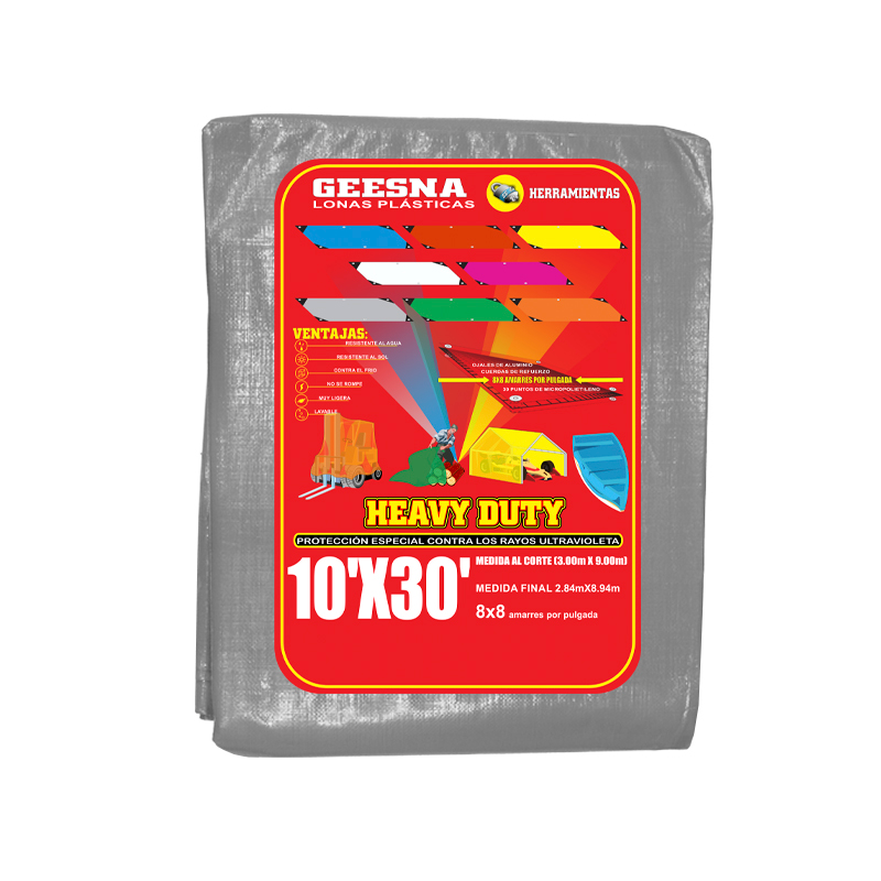 LONA GRIS LIG 10X30 ( 3.00X9.00)  GEESNA | 2094