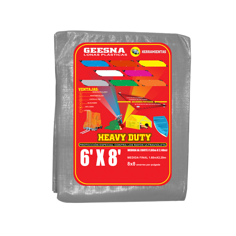 LONA GRIS LIG  6X8 (1.80X2.40)  GEESNA | 2271