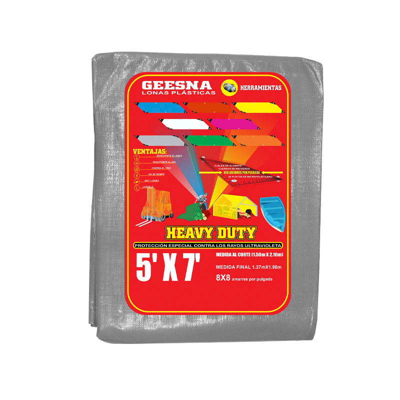 LONA GRIS LIG  5X7 (1.50X2.10)  GEESNA | 2340