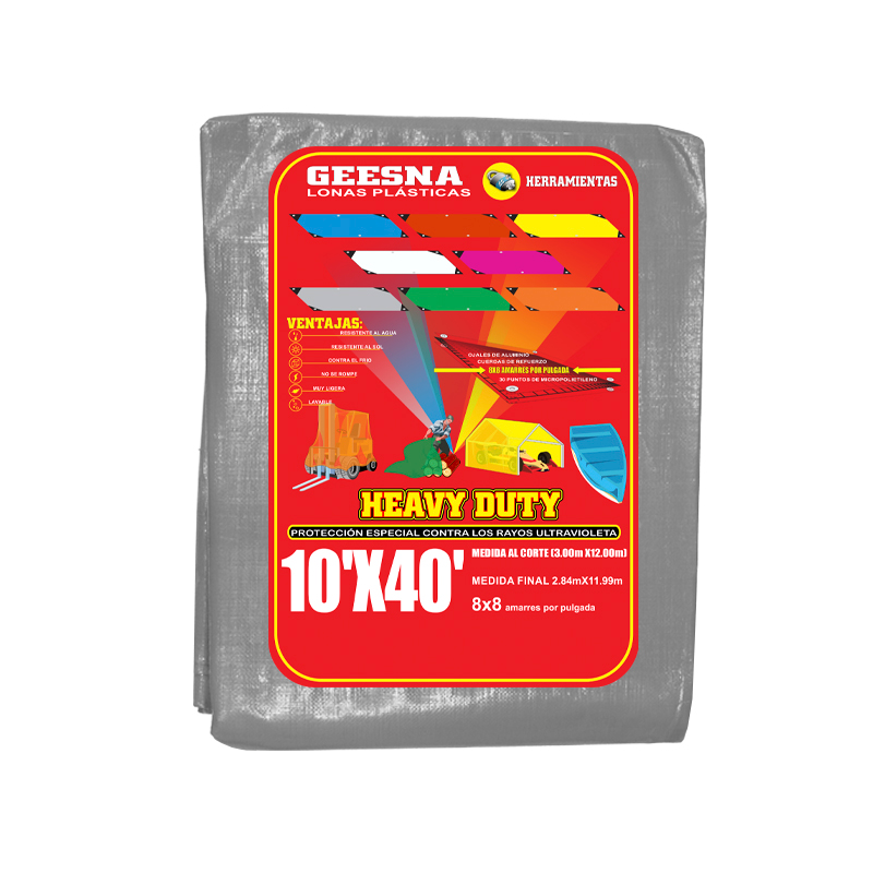 LONA GRIS LIG 10X40 ( 3.00X12.00)  GEESNA | 2382