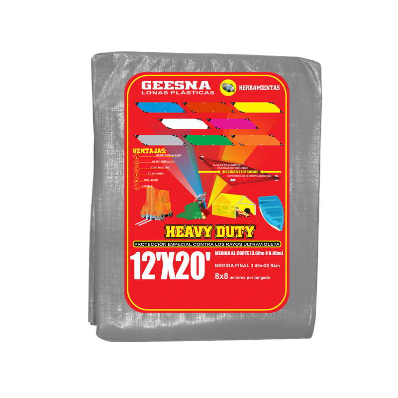 LONA GRIS LIG 12X20 ( 3.60X6.00)  GEESNA | 2387