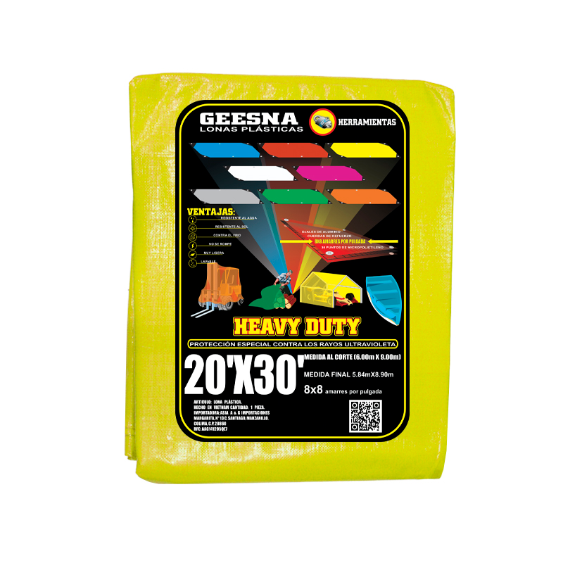 LONA AMAR LIG 20X30 ( 6.00X9.00) GEESNA | 2502