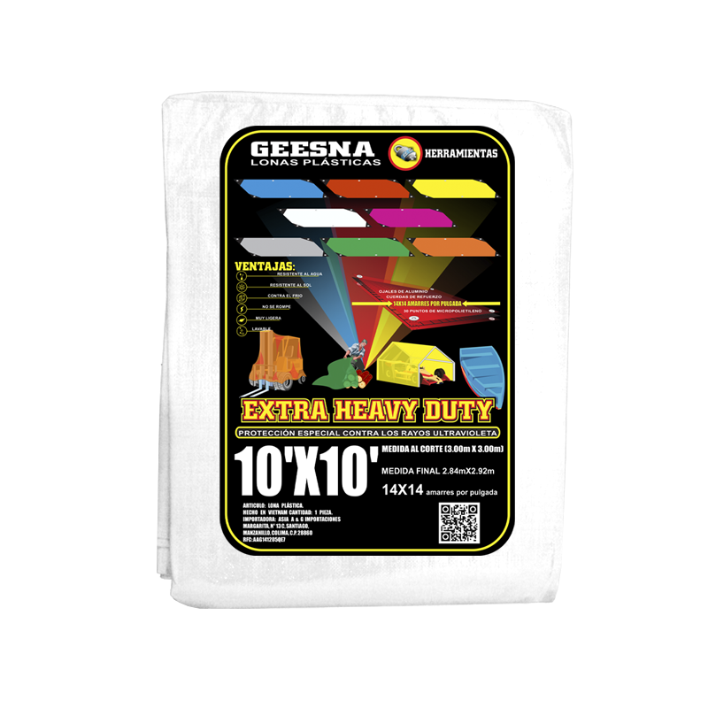 LONA BLCA PES 10X10 ( 3.00X3.00)  GEESNA | 2913