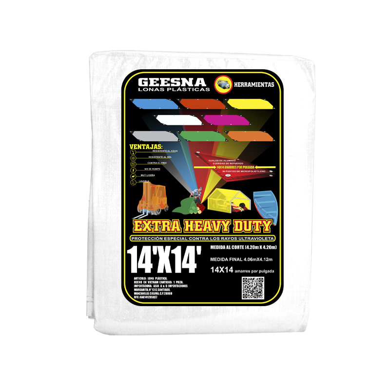 LONA BLCA PES 14X14 ( 4.20X4.20)  GEESNA | 2921