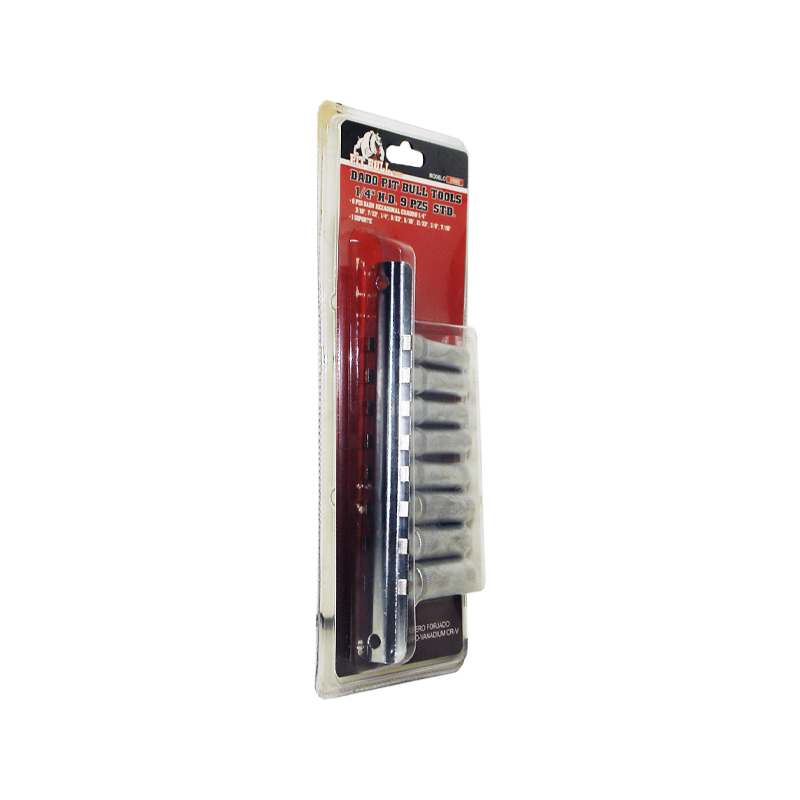 DADO PIT BULL TOOLS 1/4 HD 9 PZ STD | 30002