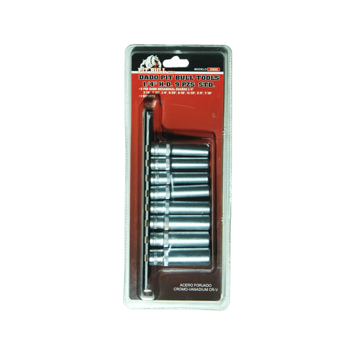 DADO PIT BULL TOOLS 1/4 H.D. 9 PZ STD | 30002