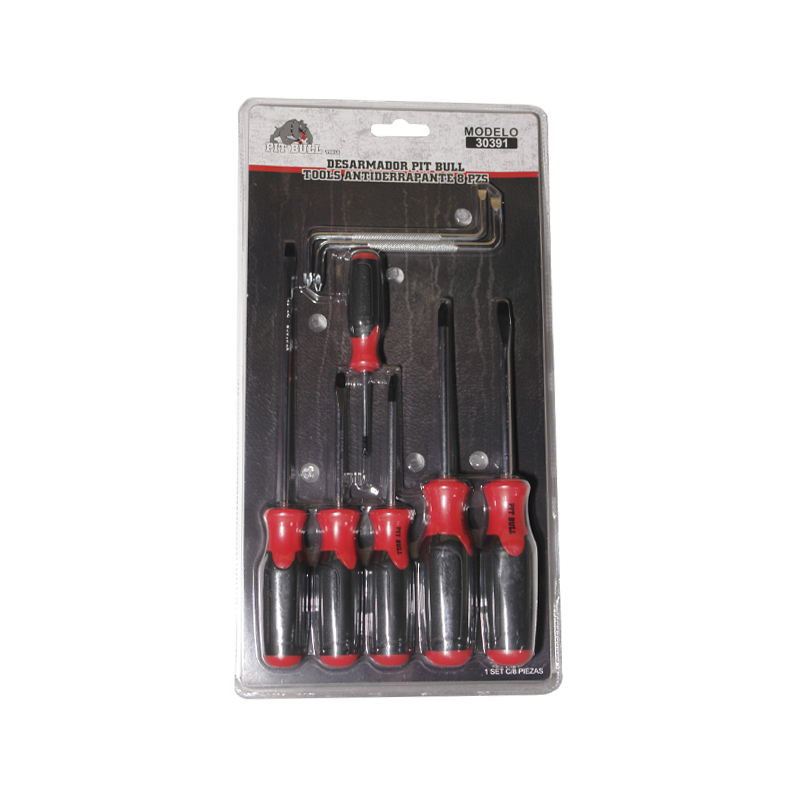 NON-SLIP PIT BULL SCREWER 8 PCS | 30391