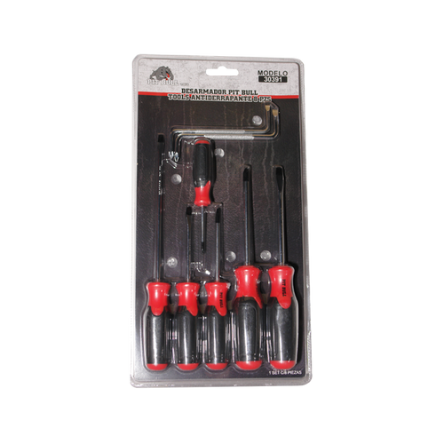 NON-SLIP PIT BULL SCREWER 8 PCS | 30391