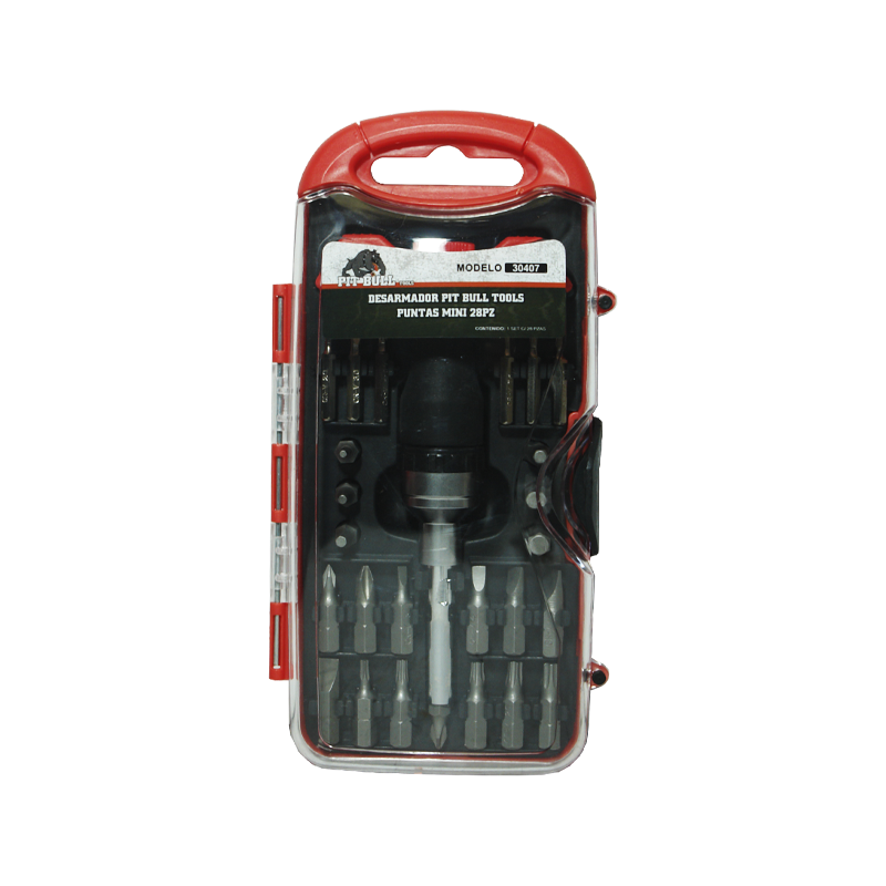 PIT BULL TOOLS SCREWDRIVER WITH MINI BITS 28 | 30407