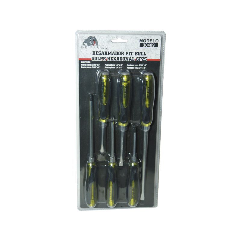 PITBULL HEX STRIPPING SCREWDRIVER 6 PCS | 30409