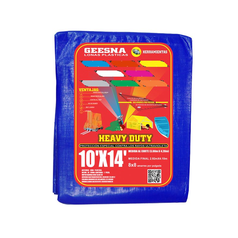 LONA AZUL LIG 10X14  ( 3.00X4.20)  GEESNA | 33188