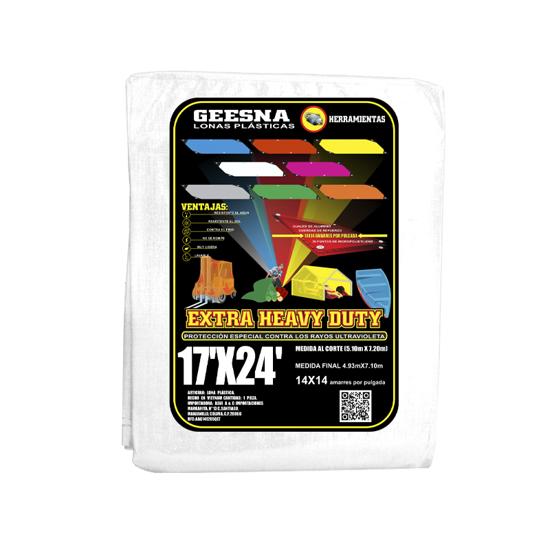 LONA BLCA PES 17X24 ( 5.10X7.20)  GEESNA | 33266