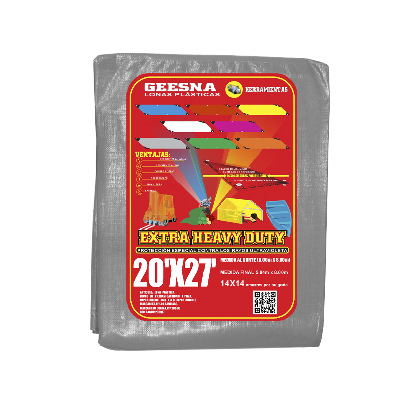 LONA GRNG PES 20X27 ( 6.00X8.10)  GEESNA | 33298