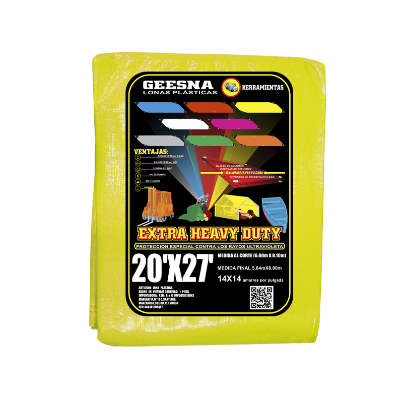 LONA AMAR PES 20X27 (6.00X8.10)  GEESNA | 33300