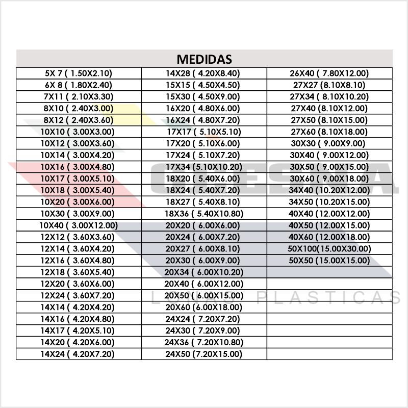LONA NARA PES 10X17 ( 3.00X5.10)  GEESNA | 33314
