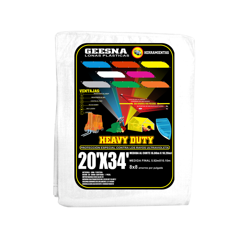 LONA BLCA LIG 20X34  (6.00X10.20)  GEESNA | 33585