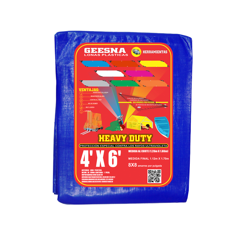 LONA AZUL LIG  4X6 ( 1.20X1.80)  GEESNA | 33737