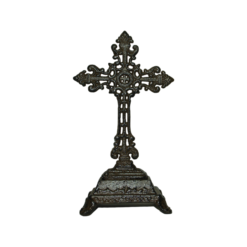 Brown Pedestal Cross Ornament 1 | 33883 | CR27004