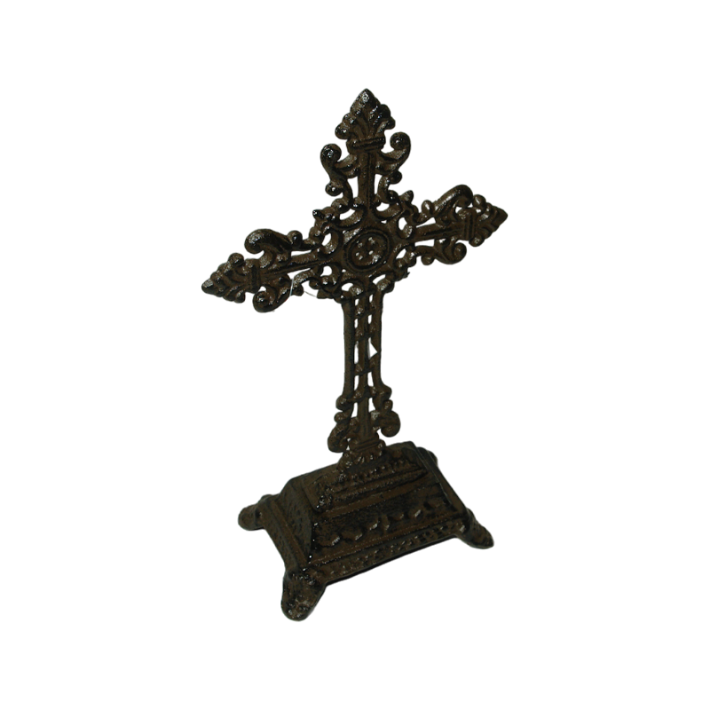 Brown Pedestal Cross Ornament 1 | 33883 | CR27004