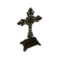 Brown Pedestal Cross Ornament 1 | 33883 | CR27004