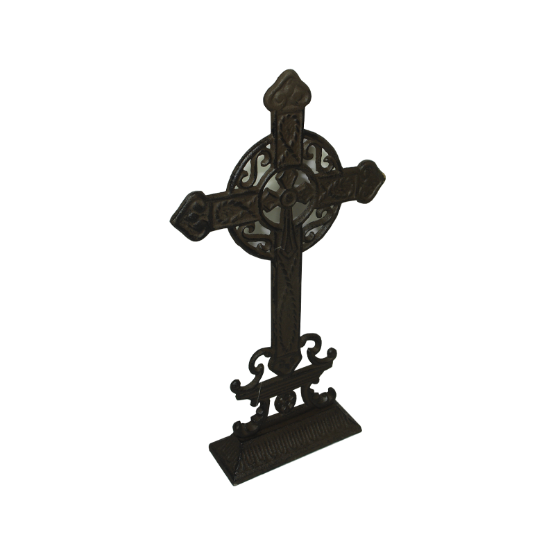 NORDIC PEDESTAL CROSS ORNAMENT | 33882 | CR8351