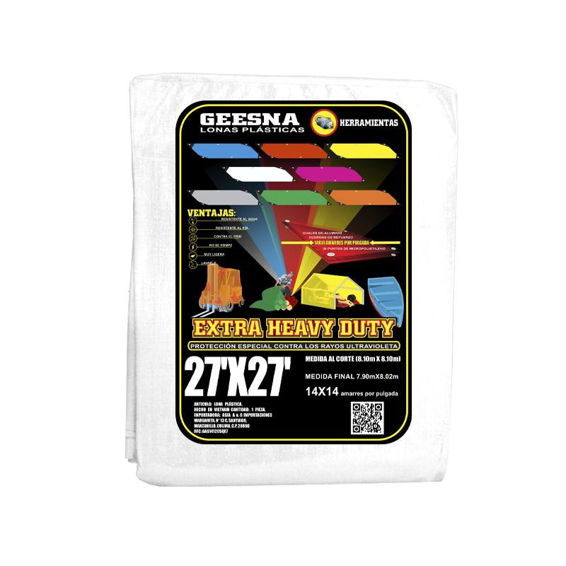 LONA BLCA PES 27X27 ( 8.10X8.10 GEESNA | 34121