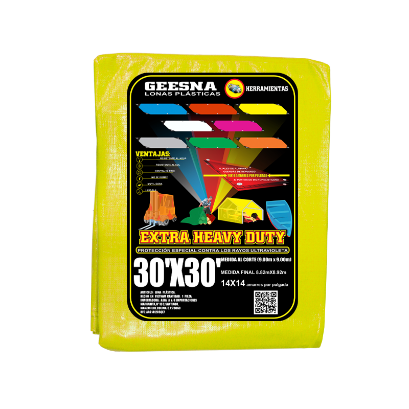 LONA AMAR PES 30X30 (9.00X9.00)   GEESNA | 4859