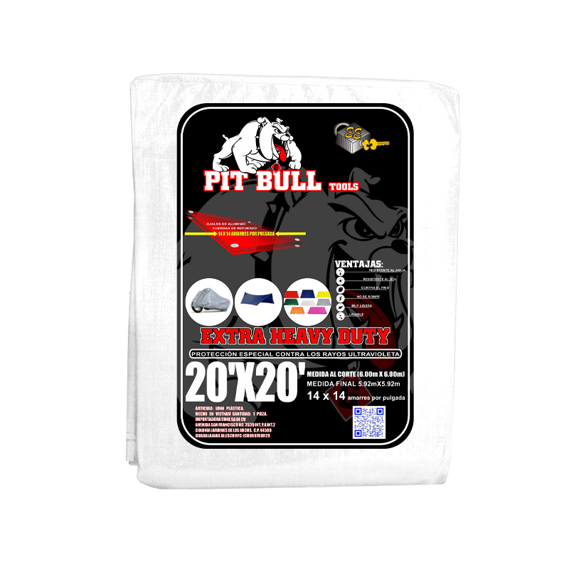 LONA PIT BULL BLCA 20X20 ( 6.00X6.00) | 60074