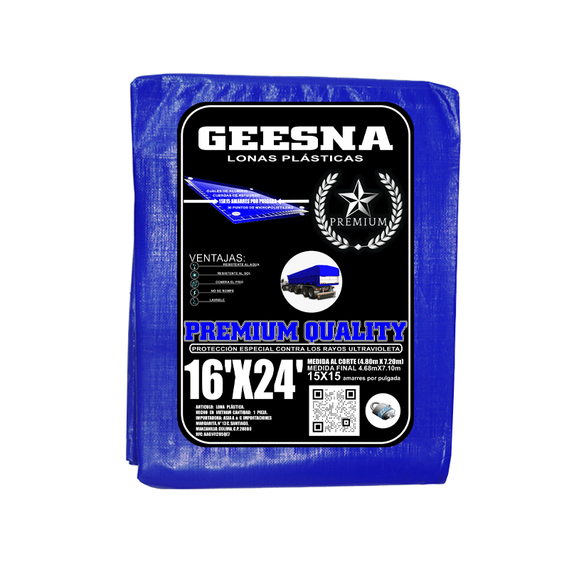 LONA AZGR 220G 16X20 (4.80X6.00) GEESNA | 60139