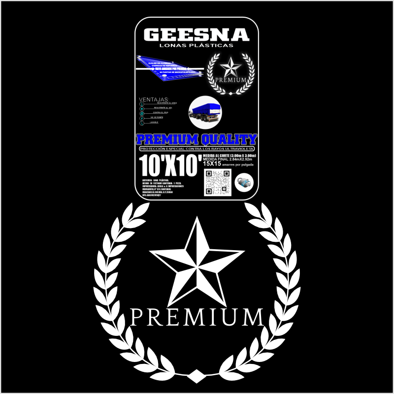 LONA AZGR 220G 17X17 (5.10X5.10) GEESNA | 60141