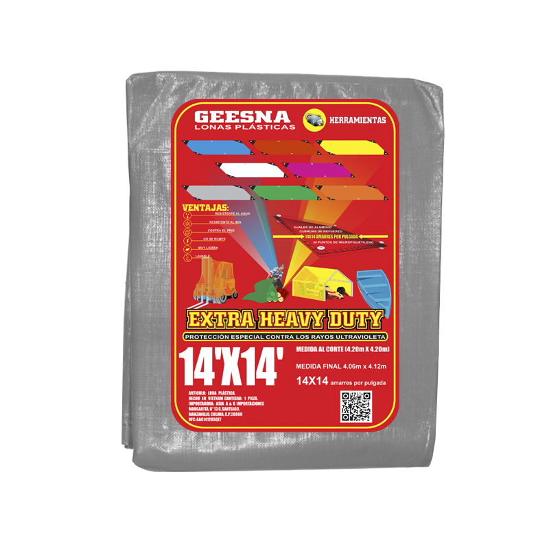 LONA GRNG PES 14X14 ( 4.20X4.20)  GEESNA | 8301