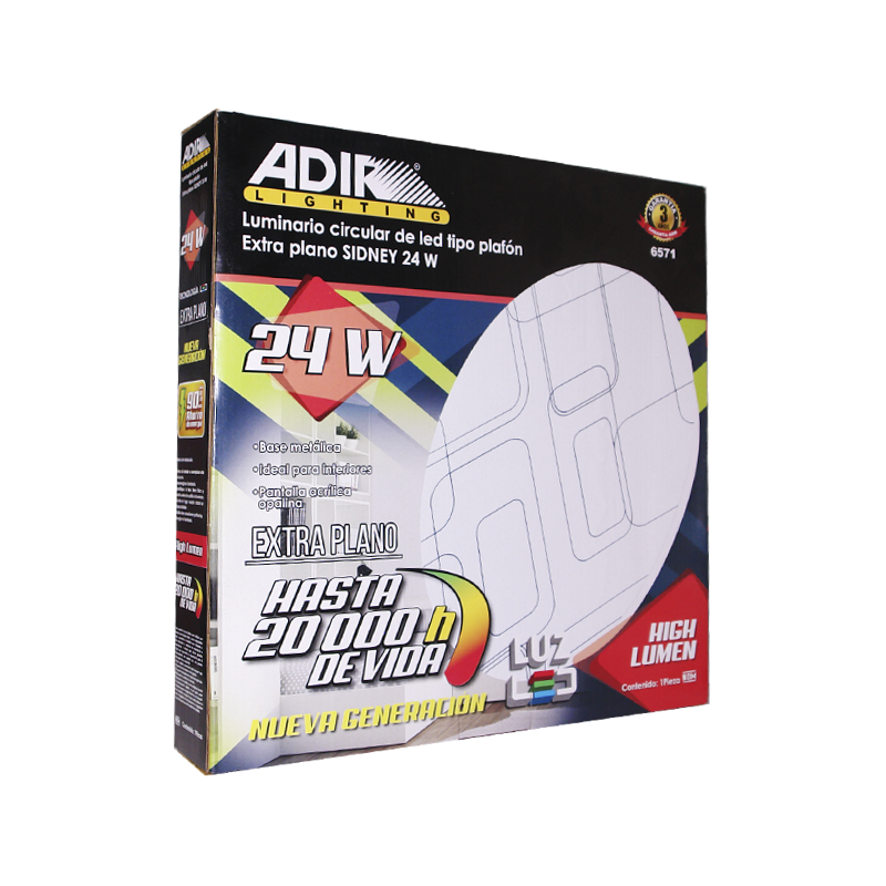 LUM ADIR LED EX-PLANO SIDNEY 24W | A6571