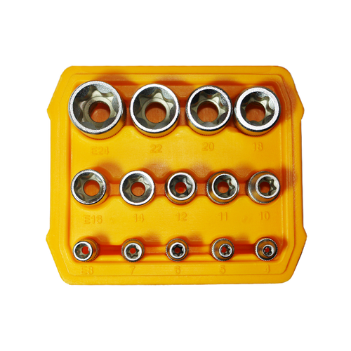HOTECHE SOCKETS 1/4 - 3/8 TYPE E 15 PCS | HT0151